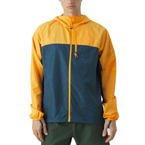 Unisex <b>Red</b> Thin Soft Shell <b>Jacket</b> Stand Hood Zipper Water Resistant Eco-Friendly Outdoor Hiking Windbreaker Regular Fit Spring - Product Image 4