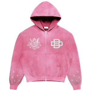 Conjunto de dos piezas OEM de invierno para streetwear, estampado, 100% algodón, de alto gramaje, con capucha, efecto desgastado por el sol, lavado ácido, con parche de aplique y sudadera con capucha. - Product Image 4