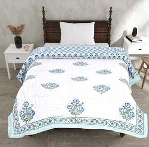 Manta de Lujo con Gran Motivo Floral, Microfibra de Poliéster Coreana, 600 Hilos, Reversible, Tamaño Personalizado, Impresión a Mano, Transpirable, para Uso Hotelero - Product Image 3