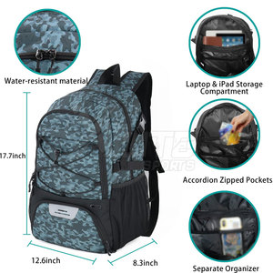Sac de basket-ball spacieux de 30 à 40 L en tissu nylon durable de qualité supérieure pour l'entraînement, la pratique et le transport quotidien - Product Image 5
