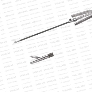 Pinza Corrugadora Endoscópica de 6 Pulgadas con Eje Recto, Mango Ergonómico Aislado Maleable, Instrumento de Cirugía Plástica para Levantamiento de Cejas de Vaslcare - Product Image 3