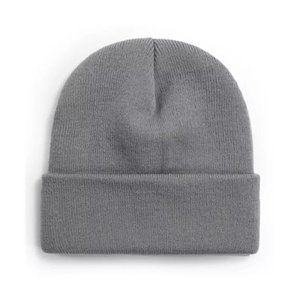 Custom High Quality Plain Knitted Beanie <b>Hat</b> <b>Winter</b> Acrylic Cuffed Beanie OEM Manufacturer Supplier - Product Image 3