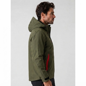Outdoor Design Windbreaker <b>jacket</b> for Men With OEM Customized Hooded <b>Canvas</b> Men's Waterproof Windbreaker <b>Jacket</b>-Lightweight - Product Image 4