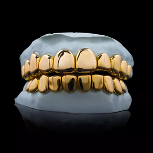 Hip Hop Custom 925 Silver Rhodium Plated IGI Certified Channel Set Moissanite Luxury Teeth Grillz Jewelry - Product Image 1