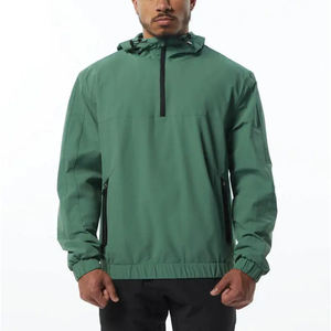 Pockets Pullover Outdoor <b>Hoodies</b> Coats Windbreaker Streetwear Winter Men Customized Embroidered <b>Hoodies</b> Reasonable Price - Product Image 3