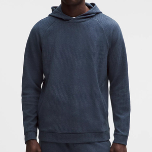 Sweat à capuche texturé personnalisé de haute qualité, en tricot gaufré, vente en gros, décontracté, unisexe, OEM ODM, marque privée - Product Image 3