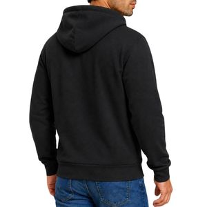Sweat à capuche zippé en molleton de coton personnalisé pour homme avec fermeture éclair intégrale et poches avant pour collections de vêtements en marque blanche - Product Image 2