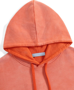 Sudadera con Capucha de Alta Calidad con Logotipo Personalizado, Estilo Urbano, de Felpa, Vintage, de Doble Capa, Lavada al Ácido, con Bolsillos Desgastados - Product Image 5