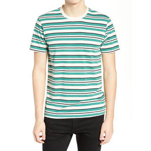 T-shirt pour homme All Over Lines, 100% polyester, personnalisable, faible MOQ, nouveau design, respirant, séchage rapide, t-shirts d'été - Product Image 1