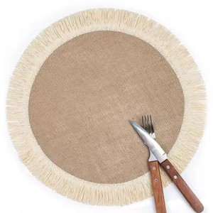 Lot de sous-verres en jute faits à la main, écologiques, en fibres naturelles, pour la décoration de table – Vente en gros, Fabricant - Product Image 5