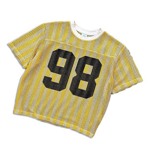 High Quality Custom Logo Women's Summer Loose <b>Crop</b> <b>Top</b> <b>Mesh</b> T-Shirts Spandex/Cotton High Breathable Quick Dry Eco-Friendly - Product Image 6