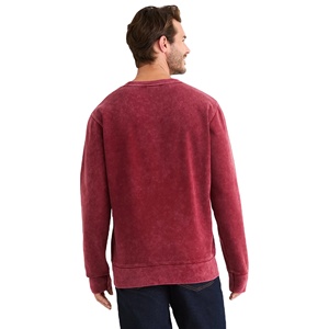 Hot Sale Latest Design Eco-Friendly Oversized Knitted Fleece Men's Printed Sweatshirt Custom Design Stylish Cotton - Product Image 3