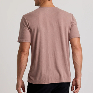 T-shirts pour hommes de haute qualité, best-sellers, surdimensionnés, à col contrastant, design personnalisé, tricotés, à bas prix, thermiques, pour adultes - Product Image 4