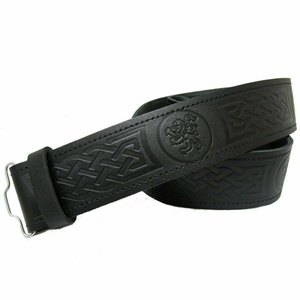 Cinturón de Kilt de Excelente Calidad, Accesorios Musicales Tradicionales Escoceses, Diseño Personalizado, Color y Talla a Medida, Cuero y Metal - Product Image 2