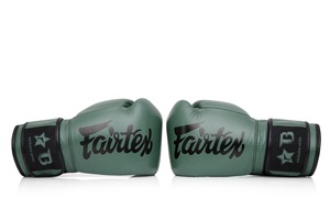 Gants de boxe Fairtex professionnels personnalisés en cuir véritable vert avec fermeture auto-agrippante pour l'entraînement et le sparring, équipement de gym MMA - Product Image 4