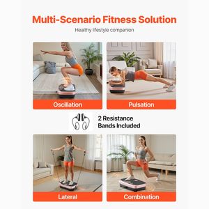 Pedana Vibrante per Esercizi Total Body per Palestra Domestica, Costruzione in Acciaio e ABS, Punti di Agopressione e Drenaggio Linfatico, Perdita di Peso - Product Image 6