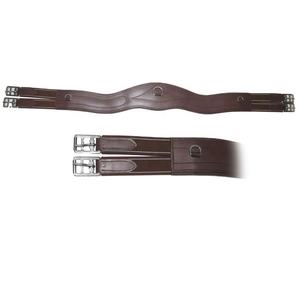 FAB International - Cincha de Cuero para Caballo, Estilo Australiano Anatómico, Hebillas Niqueladas, Equipo Ecuestre Duradero - Product Image 1