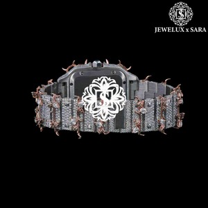 Reloj de Lujo Hip Hop con Diamantes Completamente Dorados, Reloj de Acero Inoxidable con Diamantes CZ para Hombre y Accesorios de Moda a Precio de Exportación - Product Image 4
