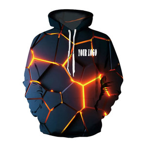 Sudadera con Capucha para Hombre, Sublimada, de Manga Larga, Precio Económico de Fabricante al por Mayor, Nuevo Artículo, Ropa Urbana - Product Image 5