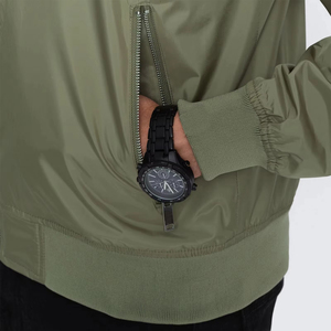 Custom Heat-Transfer Printed Embroidery Front <b>Bomber</b> <b>Jacket</b> for <b>Men</b> Women Full Print <b>Varsity</b> Style High Street - Product Image 5