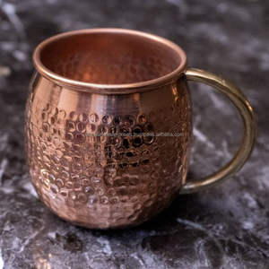 Tasse en cuivre à la recherche d'une tasse en cuivre pur pour boire du café et du thé disponible au prix de gros chez India Expert - Product Image 5