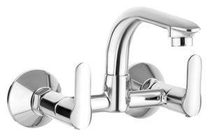 Grifo mezclador de lavabo cromado de alta calidad, grifo de agua fría y caliente para baño, material de latón duradero, sistema de plomería moderno. - Product Image 3