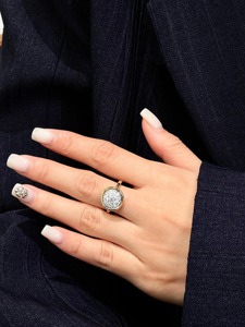 แหวนเพชรแล็บโกรว์ดีไซน์มินิมอลทันสมัย ทองคำ 14K ทรงกลม ฝังแบบ Bezel สำหรับงานหมั้น งานแต่งงาน ของขวัญเครื่องประดับ - Product Image 6