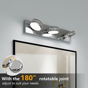 Lampada LED da 20 Pollici per Specchio da Bagno, 18W, con 3 Luci, Illuminazione per Specchiera - Product Image 4