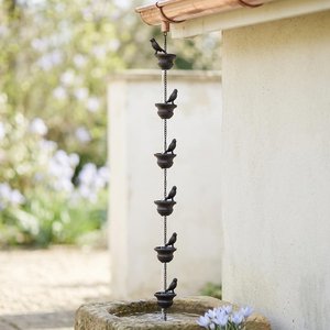 โซ่ฝนโลหะตกแต่งสไตล์ศิลปะสำหรับตกแต่งลานบ้าน - Product Image 3