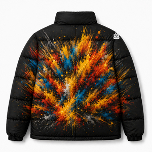 Veste matelassée élégante à imprimé arc-en-ciel et motif temple, pour la fraternité maçonnique, vêtements grecs et insignes maçonniques du patrimoine - Product Image 4