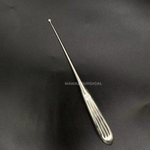 Cureta Ósea Volkmann de 23 cm y 0,2 mm, Cureta Ortopédica Quirúrgica de Acero Inoxidable, Instrumento Médico - Product Image 1