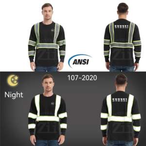 Sudadera con Capucha Reflectante de Seguridad, con Logotipo Personalizado, LED Intermitente, Impermeable, Cómoda, Clase 1, Transpirable, de Forro Polar Cálido, para Carretera - Product Image 4