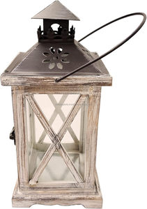 Wooden Decorative <b>Lantern</b> <b>Candle</b> Holder Rustic Farmhouse Wedding Centerpiece <b>Lantern</b> for Table Mantle Wall Hanging Display - Product Image 5
