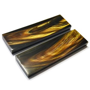 Best <b>Price</b> India Modern Eco-Friendly Handmade Custom Shape Raw Technique Pressed <b>Ram</b> Sheep Horn Plate Natural - Product Image 3