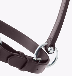 Premium Quality Genuine Leather Horse Equipment Custom Logo Rolled Anatomic Leather Head Collar Halter Adjustable <b>Equestrian</b> - Product Image 6