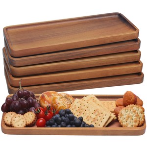 Bandeja Rústica de Madera de Teca Reciclada al por Mayor con Bordes Naturales, Forma Rectangular, Diseño Industrial - Hecha a Mano por Aqudus Saleem - Product Image 3