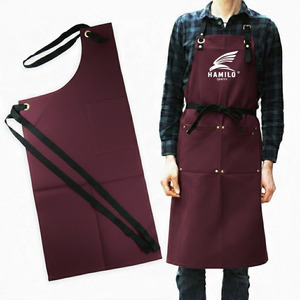 Delantal de Carpintero Ajustable de Algodón Resistente con Correa Cruzada y Bolsa para Herramientas, Uniforme de Trabajo con Color Personalizado para Personal de Restaurantes y Bares - Product Image 5