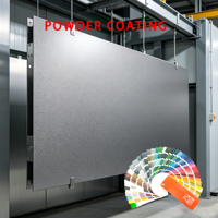 Revêtement en poudre personnalisé pour les portes et fenêtres en aluminium, murs-rideaux