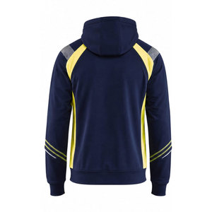 เสื้อฮู้ดนิรภัยผ้าฝ้ายไซส์ใหญ่ ระบายอากาศได้ดี สีสะท้อนแสง พร้อมซิปสีเรืองแสง และสามารถปรับแต่งได้ - Product Image 3