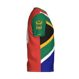 Maillot de football américain unisexe personnalisé noir vintage avec drapeau portoricain imprimé par sublimation, respirant, en mesh, UPF 50, séchage rapide - Product Image 4