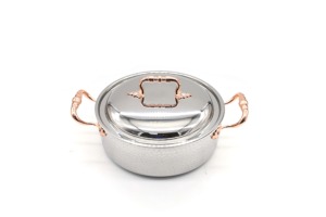 Ollas Modernas y Elegantes de Metal con Tapa de Vidrio, Diseño Ecológico para Uso en el Hogar, Hoteles y Restaurantes - Product Image 6