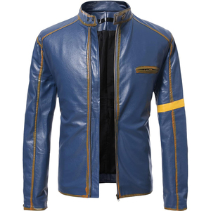 Chaqueta de Cuero de Alta Calidad con el Mejor Diseño, Logotipo Personalizado, para Hombre, Mangas Largas, 2026, con Cuello Alto, Chaquetas de Cuero Vintage - Product Image 1