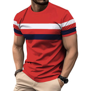 Camisetas de Hombre al por Mayor de Alta Calidad, 100% Algodón, Tejido de Punto, Manga Corta, Corte Regular, Ecológicas, Transpirables, de Secado Rápido, Color Liso para Verano - Product Image 3