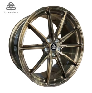 722Auto T6 Monoblock 20x9 <span class=keywords><strong>10</strong></span> radios cóncavos profundos negro brillante 5x112 JWL para Mercedes S63 AMG - Product Image 4