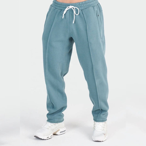 Midweight Polyester/Cotton Casual Mid Waist <b>Slim</b> Fit Men's <b>Joggers</b> Custom Breathable Quick Dry High Quality Trousers - Product Image 1