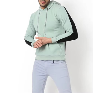 Sudadera con capucha de estilo casual con colores contrastantes para hombre, de alta calidad, de algodón y forro polar, ropa de calle de invierno, sudaderas con capucha para hombre - Product Image 3