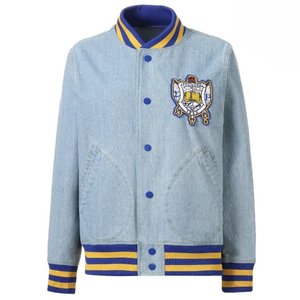 เสื้อแจ็คเก็ตยีนส์ Sigma Gamma Rho ปักลายเชนิลล์ เสื้อผ้าสำหรับชมรมนักศึกษากรีก ผู้หญิง พรีเมียม ติดกระดุม - Product Image 2
