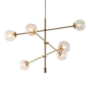 Cyrus lampadario in metallo architettonico ciondolo a 6 globo di luce per la decorazione della casa - Product Image 2