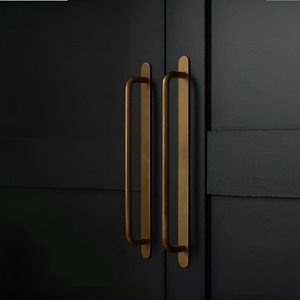 มือจับประตูสแตนเลสสไตล์วิคตอเรียน ดีไซน์แบบเอ็ดเวิร์ด ลายบาโรก มือจับเหล็กสไตล์เฮอริเทจ สำหรับประตูบ้านพักอาศัย - Product Image 1