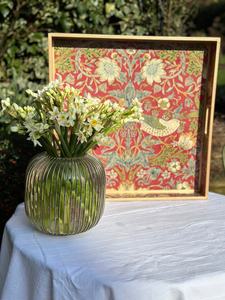 Plateau de service en émail à motif unique, inspiré de la culture indienne du Rajasthan, grand plateau pour collations, disponible à l'international à prix ciblé - Product Image 2